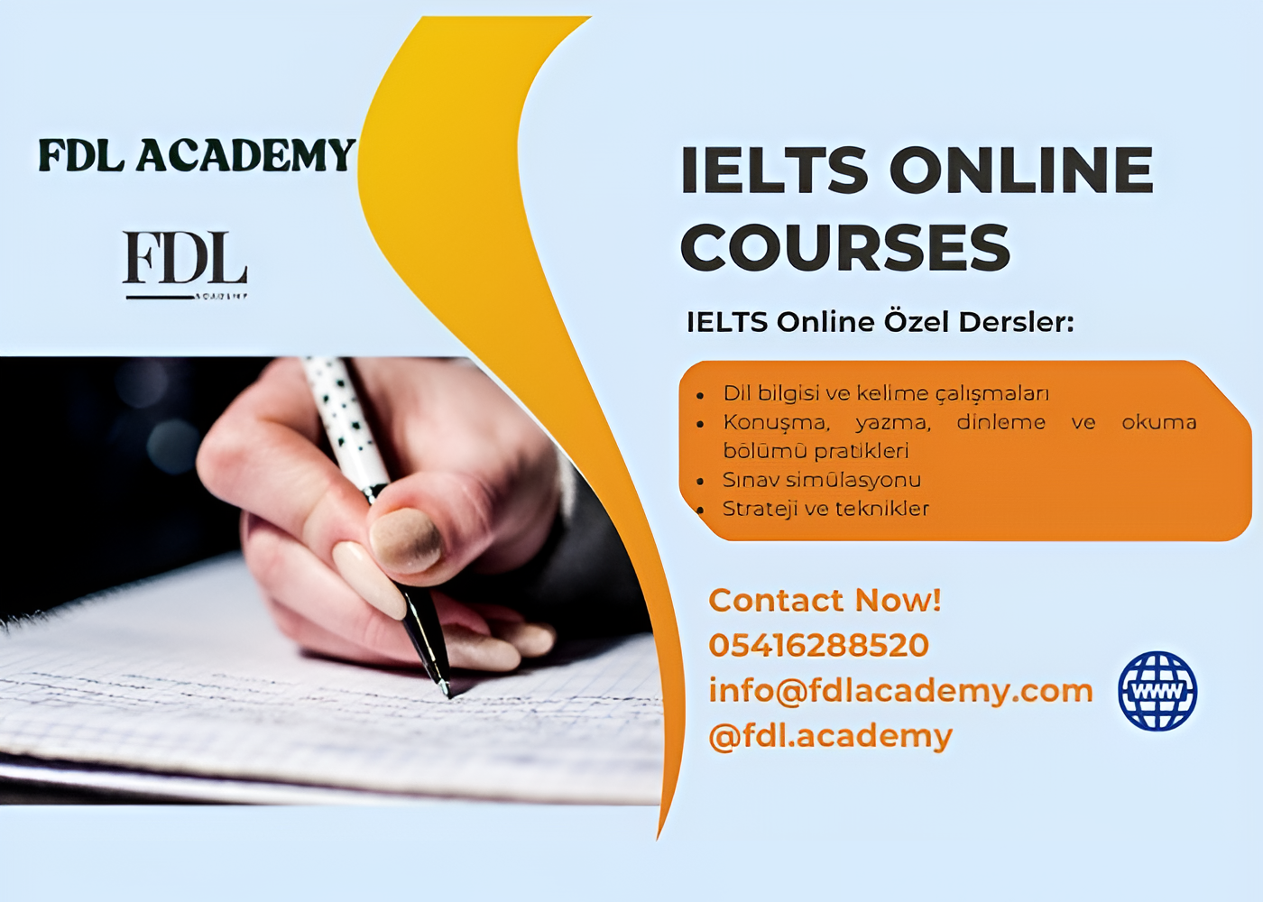 IELTS (ÖZEL DERS-10 SAATLİK PAKET)